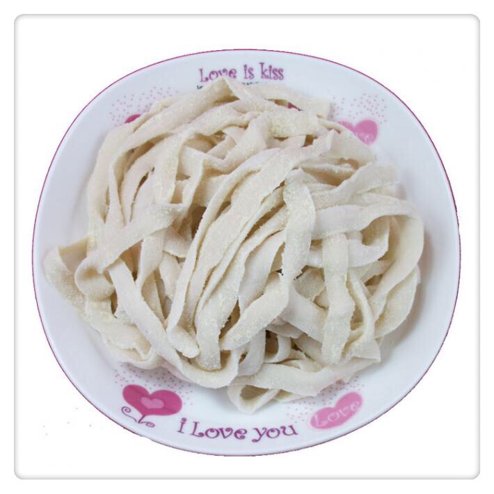 Yangzhou Gaoyou hand-cut noodles, wet noodles, raw noodles, wide noodles, shoelace noodles, 500g handmade noodles