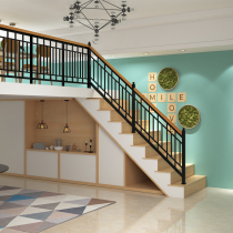 Simple modern stair handrail guardrail column wrought iron home fence home home Villa attic indoor fence Indoor