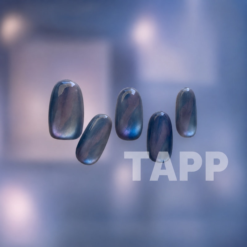 【Tapp Like Dew and Lightning】Japanese Cleto Gem Cat Eye Bene Color Gel with a Smudged Ice Transparent Texture for Wearable Nails