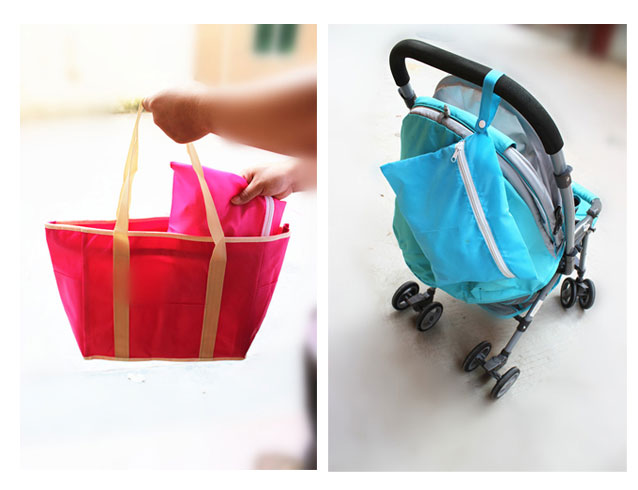 Túi đựng tã cho bé Túi đựng túi phụ kiện Túi đựng quần áo bẩn riêng túi bỉm sữa xịn