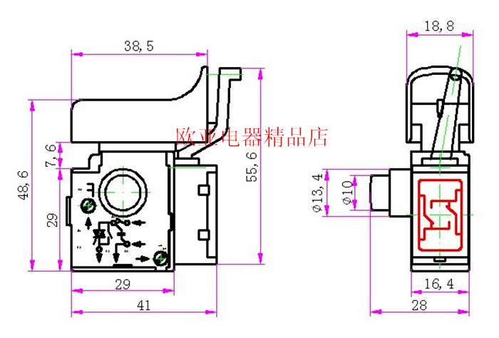 Áp dụng cho phụ kiện công cụ điện tốc độ khoan tay 13 của Bosch mới