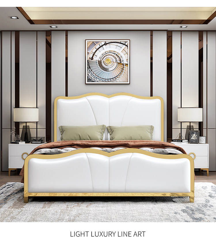 кожаная кровать None