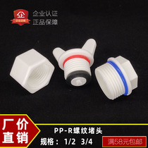 4 points PPR wire plug outer inner wire plug 20 25 6 points PPR outer inner tooth plug PPR water pipe fittings accessories