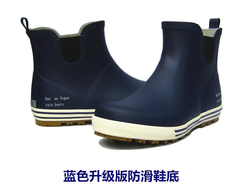 Giày đi mưa cho nam và nữ thấp để giúp đôi giày ống ngắn làm vườn mùa xuân và mùa hè chống trơn trượt - Rainshoes giày nhựa đi mưa