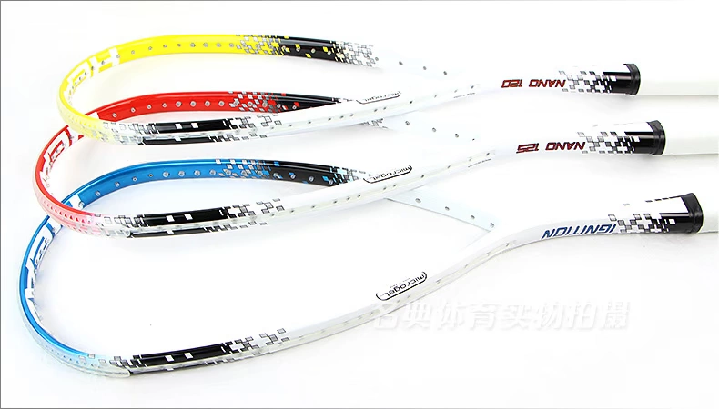 Giải trí đào tạo squash racket red vàng xanh vài mô hình vợt đầy đủ carbon siêu nhẹ 140 grams dễ dàng để bắt đầu