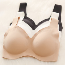 Ultrathin Sleep Lady without steel ring bra hood sheet No-mark invisible Invisible Vest Type Sports Underwear Full Cups