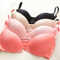 Deficit in Money clearance Genuine Silk Front Button No Steel Ring Bra Glossy Sansilk Poly small bra No marks Sexy Lingerie Women