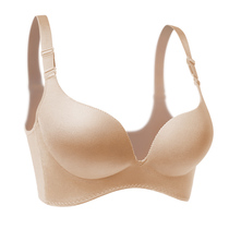 Clear Barn Pick Up Leak Big Code Thick One Piece Without Mark Underwear Lady Coalless Steel Ring Bra Hood Slim Down Thick