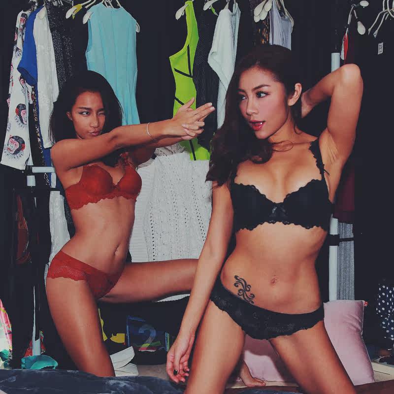 Huihui Huihui sexy lace lingerie suit bra set of this life year