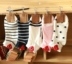 C12 Hàn Quốc KIKIYASOCKS Dongdaemun Nhập khẩu Mua Phim hoạt hình Red Love Stripe Cotton ngắn vớ nữ tất nike chính hãng Vớ bông