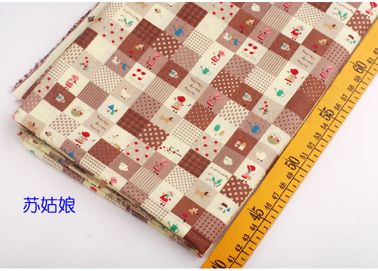 DIY vải cotton chải bông poplin thủ công vải cotton may vải vải linen may quần