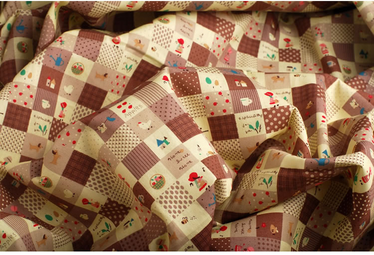 DIY vải cotton chải bông poplin thủ công vải cotton may vải vải linen may quần