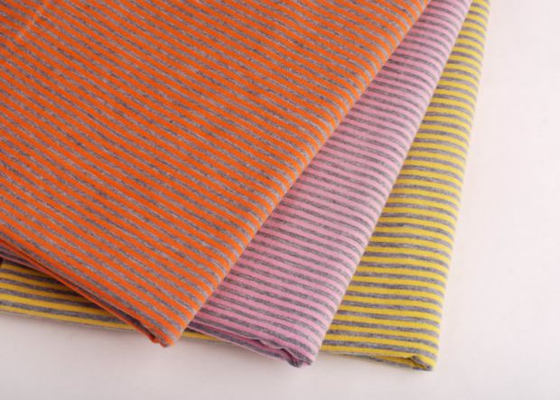 Vải DIY sọc màu xám sọc 2 sọc cotton dệt kim lycra bốn mặt thun thun quần legging vải - Vải vải tự làm cotton thô