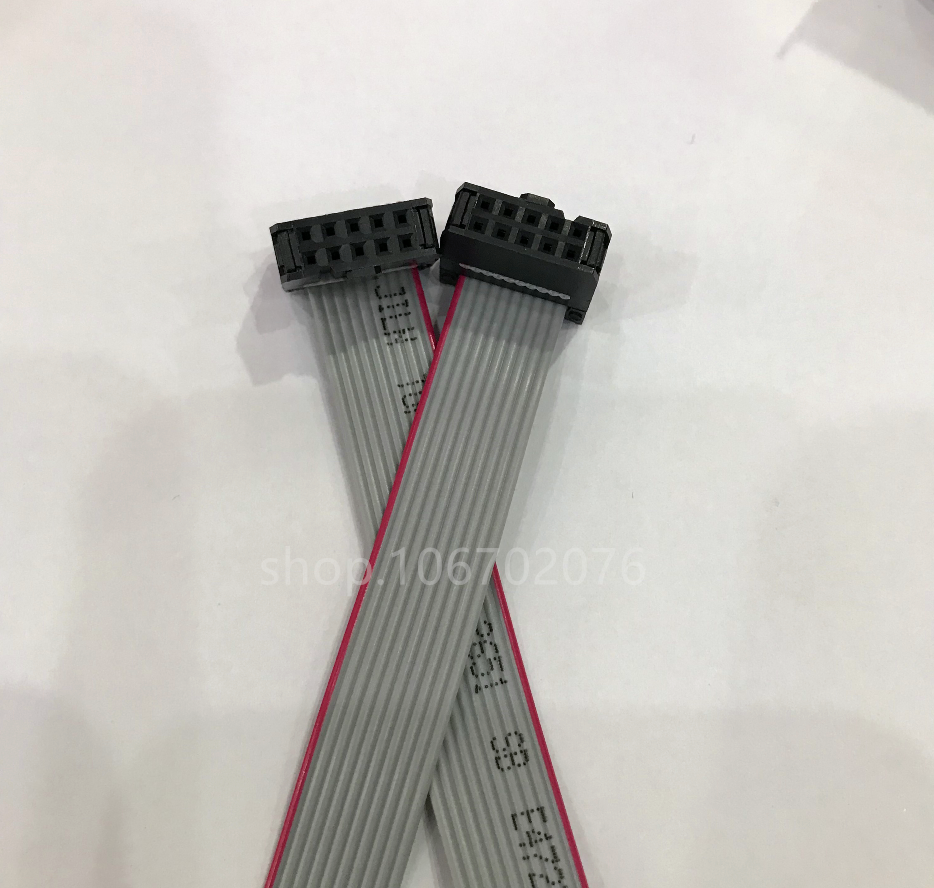 2 54mm pitch FC-10P grey flat cable 2 * 5P LED display wire IDC flat cable