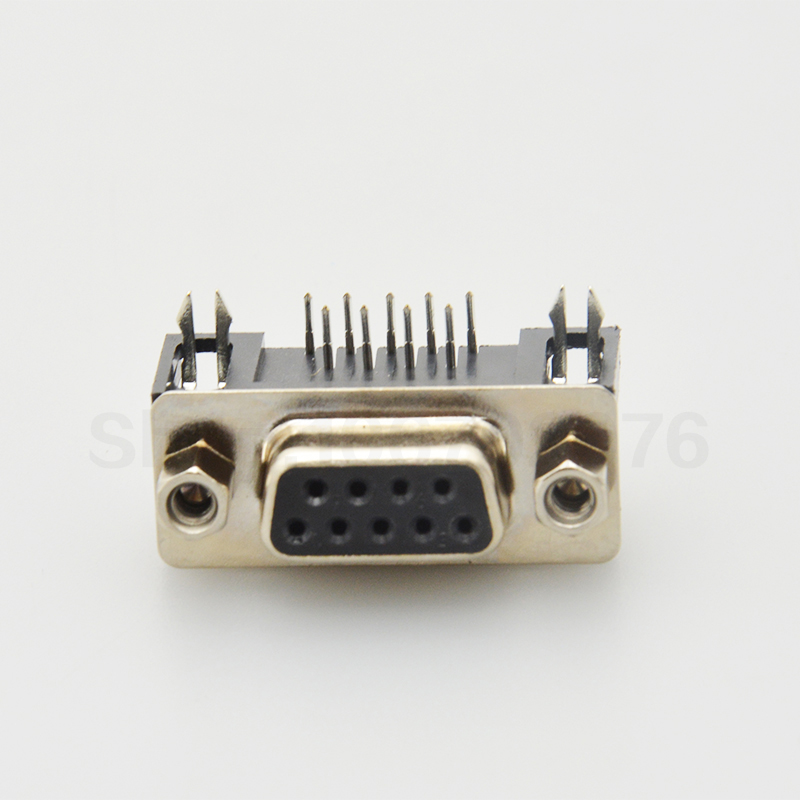 DR9 female hole DR-9S 90 degree needle bender serial port female RS232 9 core DB9 female