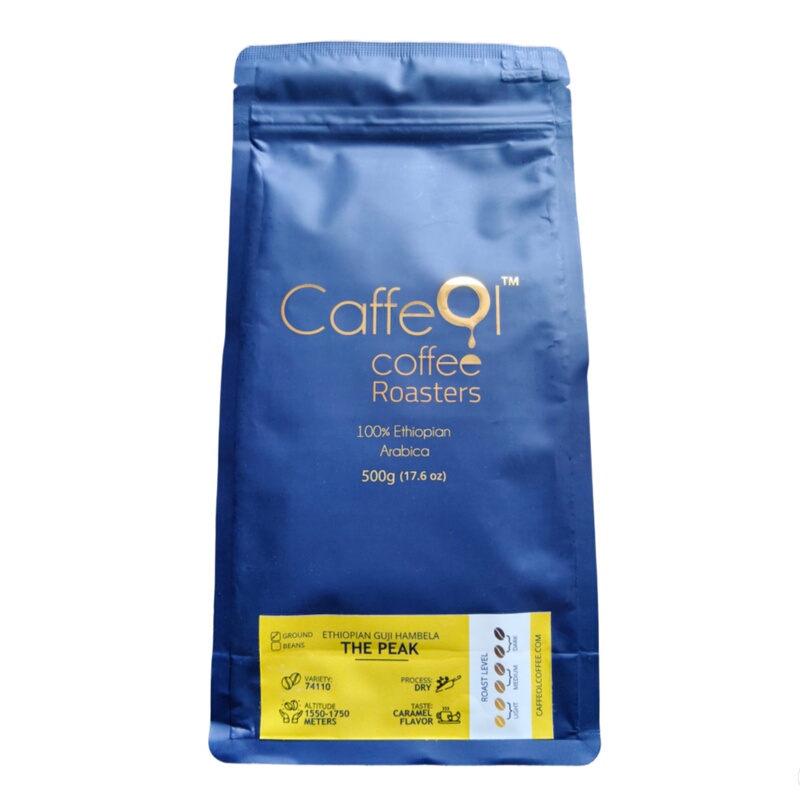 Caffeol Imported from Ethiopia, Guji Region, Sun-Dried Specialty G1 Grade Coffee Bean Powder Caffeol Imported from Ethiopia, Guji Region, Sun-Dried Specialty G1 Grade Coffee Bean Powder
