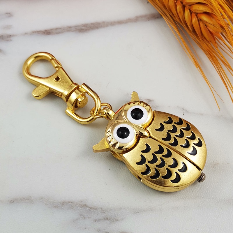 Retro Owl Cartoon Pocket Watch Necklace Pendant Children's Electronic Watch Accessory for Elementary School Boys and Girls Pendant for Girls