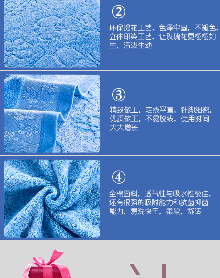 Chamoo cotton tăng dày đôi dài gối khăn bông jacquard hấp thụ nước màu rắn - Khăn gối khăn trải gối