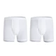 Ba khẩu súng quần lót nam võ sĩ cotton boxer giữa eo cao sườn trung niên lỏng lẻo cỡ lớn 50036B0 - Nam giới