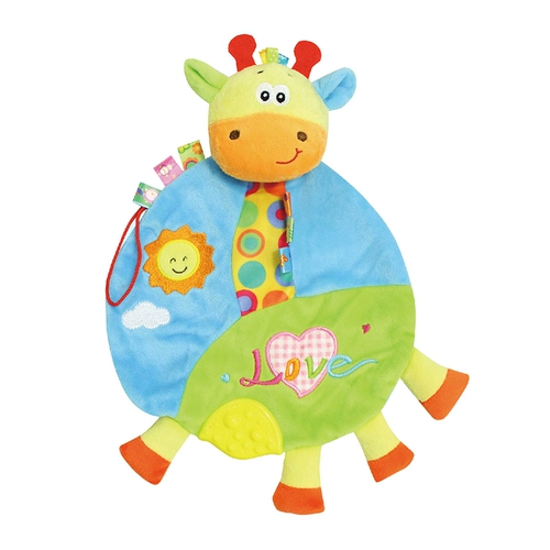 Успокаивающее полотенце для новорожденных для младенца, детский прорезыватель, плюшевый слюнявчик, успокаивающая кукла, 0-1 лет, можно грызть