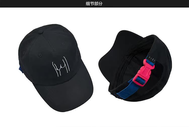 YIZISTORE hat baseball cap flat-brimmed hats for men and women canvas printing fashion lovers curling visor - หมวก - วัสดุอื่นๆ 