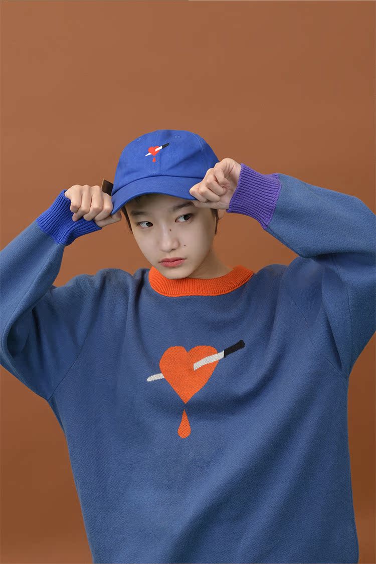 YIZISTORE hat baseball cap flat-brimmed hats for men and women canvas printing fashion lovers curling visor - หมวก - วัสดุอื่นๆ 