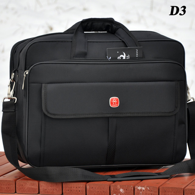 Men's bag business bag widened shoulder bag handbag backpack dual-purpose document bag business bag tool bag computer bag D3