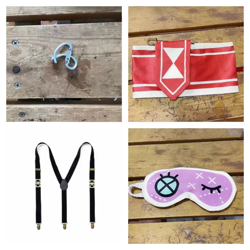 Game Collar × Malice Collar × Malice Okazaki Kiyoshi Eye Mask Armband Strap Brooch Cosplay Props