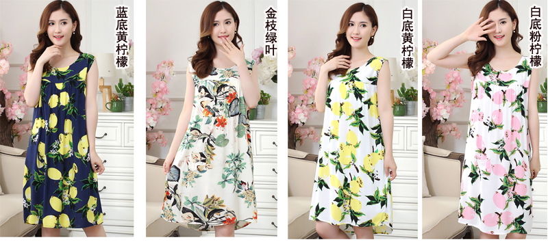 Tinh khiết bông lụa nightdress XL mùa hè của phụ nữ cộng với phân bón nhân tạo bông không tay đồ ngủ cotton lỏng nightdress mùa hè mát mẻ