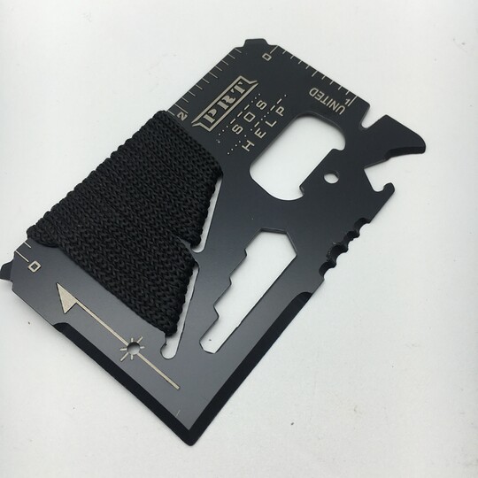 便携多用途名片卡户外露营军刀卡片大小卡片工具求生救生卡可刻字