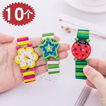 Creative Cartoon Children Flex Wood Toy Watch Kindergarten Over Home Small Toy Beach Toy