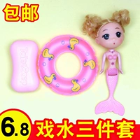 Mùa hè em bé tắm chơi nước nhà búp bê đồ chơi Jenga trẻ em tắm nhỏ vịt vàng nổi đồ chơi trẻ em