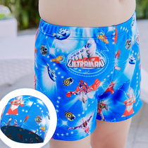 Children Swimsuit Boy Boy Little CUHK Scouts Professional Sports Training Swim Pants Baby Flat Corner Swimsuit Suit