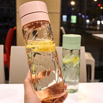 Hand cup large capacity couple plastic cup portable with tea leak fresh drinking water cup tea anti-drop water bottle