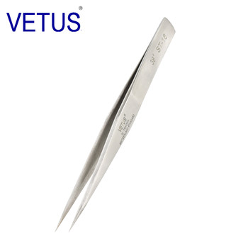 High precision stainless steel tweezers vetus