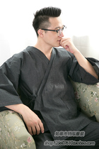 Summer and autumn new home clothes Japanese pajamas suit Japanese mens traditional and clothing home clothes