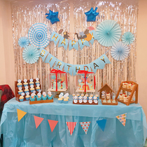 ins table dress party dessert table arranged birthday disposable table yarn table walled kindergarten elementary school graduation ceremony