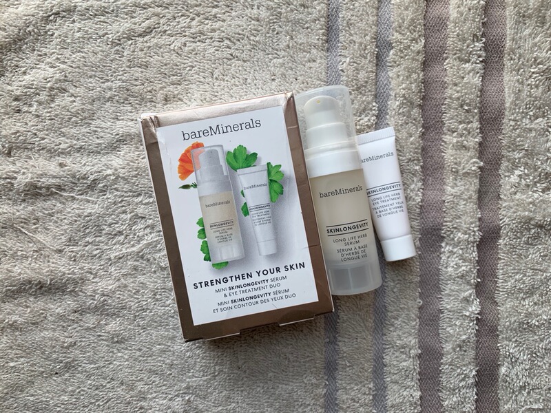 In Stock Bareminerals Longevity Grass Herbal Anti-Aging Facial Serum and Eye Cream Set 15Ml+5Ml