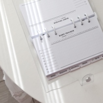 Card Habit Tracking Home Page Simple Account Link Check Inside Core Inner Core A5A6 Schedule Book Moterm