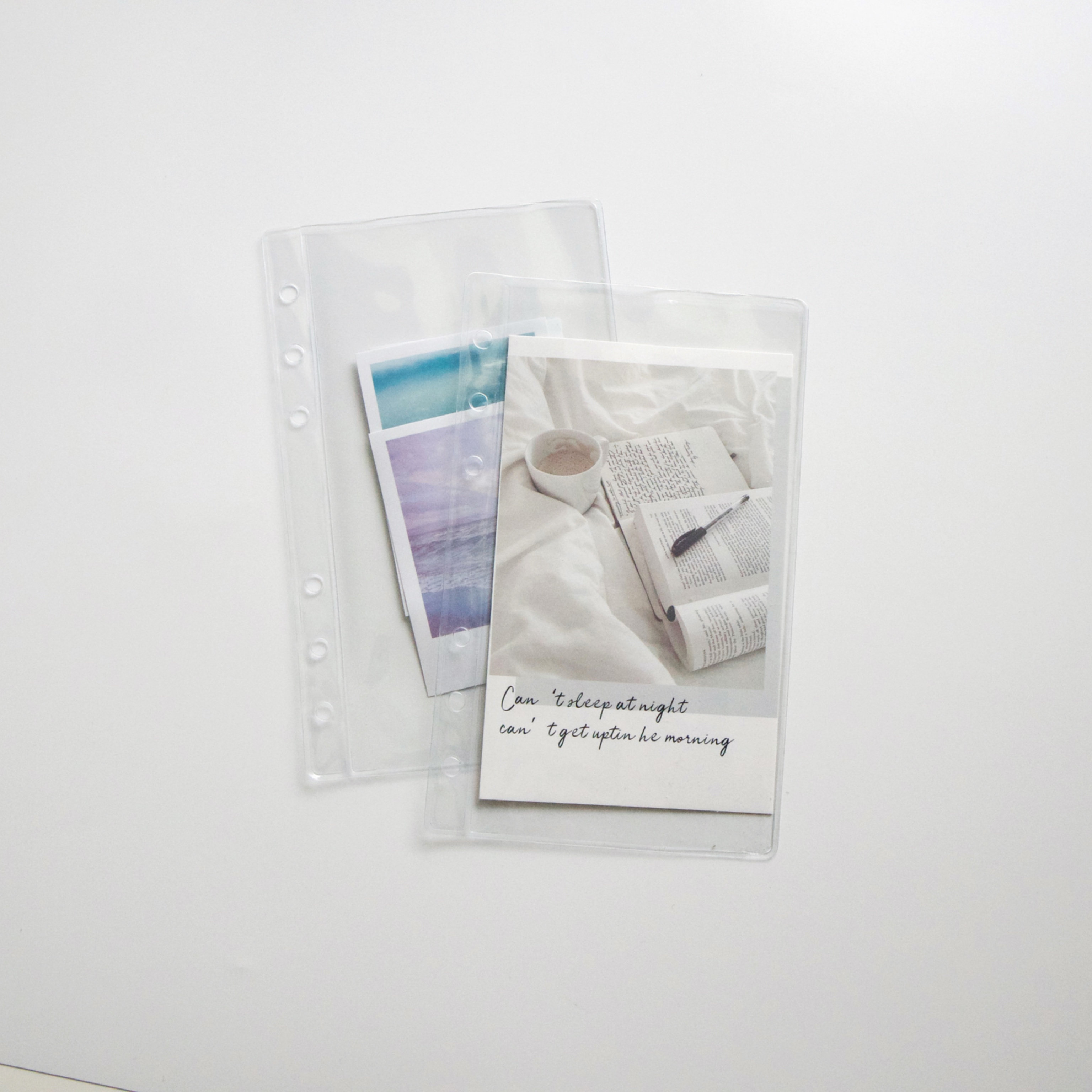 Transparent PVC leaf bag A6A7A5 account account 6 hole booklet accessories