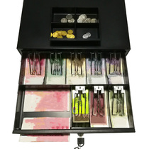 Anlong cash box Cash register box Cash collection box Commercial supermarket cash collection box Cash collection cabinet can be independent with drawer type with lock