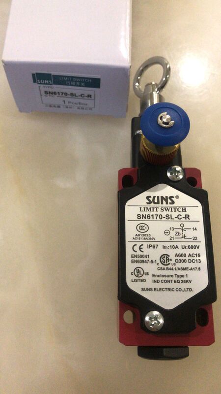 Suns Pull Cord Switch Sn6170-Sl-C-R/Sn4170-Sl/Sn2170 Pull Cord Emergency Stop Switch