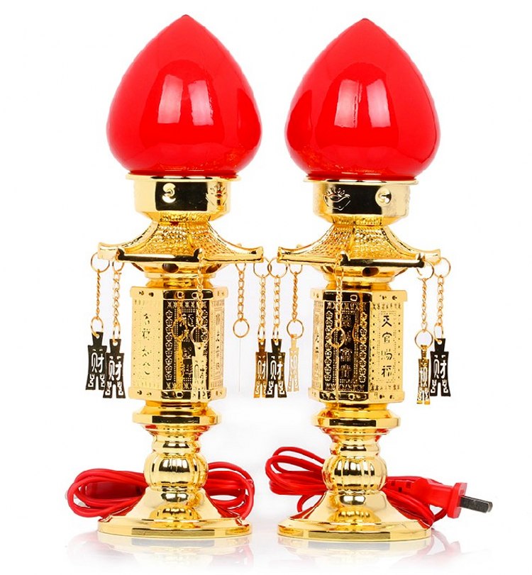 Buddha LED Changming for Lights Guanyin Buddha Lantern Kansai Gods Lights Electric candle Lights Tianguan Blessing Fo Foo Light Lanterns