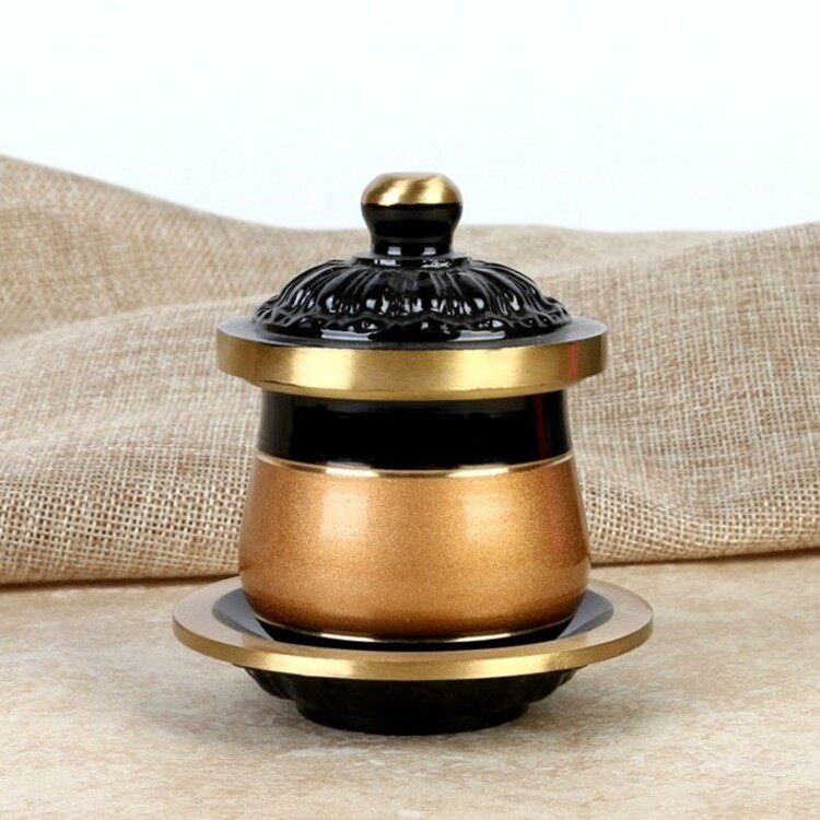 Buddha's Taiwan All-copper for Buddha Guanyin Water Cup Water supply Cup Tea Cup Water purification Cup 3-inch bicolor pure copper holy water glass