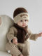 Baby hat boy winter knitted hat set children's scarf outdoor warm two-piece set girl Korean style versatile