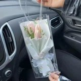 Шоппер, водонепроницаемая прозрачная льняная сумка из ПВХ, подарочная коробка, упаковка, подарок на день рождения