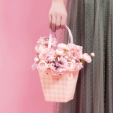 Богиня фестиваль квадратная сетка рука -рука -цветочная сумка цветочная сумка, сумка, сумка, магазин цветочный магазин, цветочный пакет, материал, цветочный букет, подарочный пакет, подарочный пакет