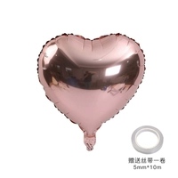 Воздушный шар с розой в составе, лента, 18 дюймов, 20 шт