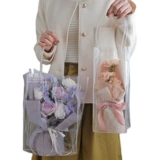 Шоппер, водонепроницаемая прозрачная льняная сумка из ПВХ, подарочная коробка, упаковка, подарок на день рождения