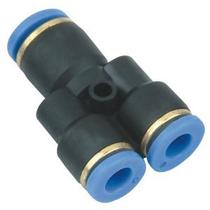 Pneumatic accessories quick connector PU gas pipe joint Y-type tee joint PY4 6 8 10 12 14 16MM full